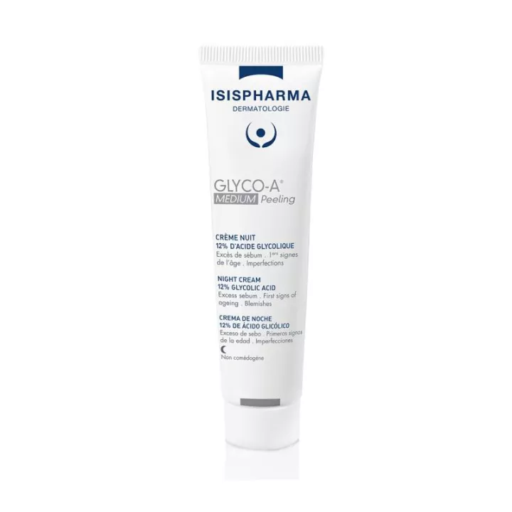 Isispharma Glyco-A Medium Peeling Nachtcreme 12 % Glykolsäure 30 ml