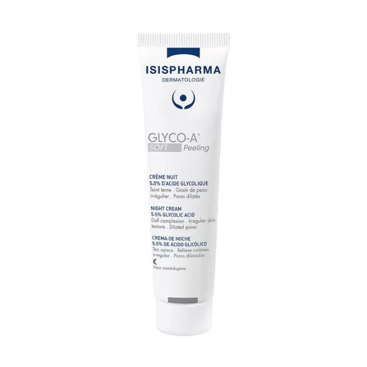 Isispharma Glyco-A Soft Peeling Nachtcrème 5,5% Glycolzuur 30ml