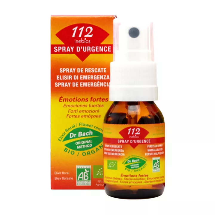 Inebios 112 Organic Fuerte Emoción Emergencia Spray 20ml