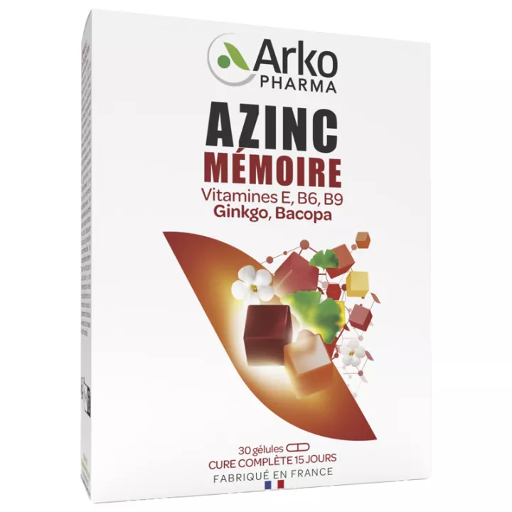 Arkopharma Azinc Mémoire 30 Comprimidos