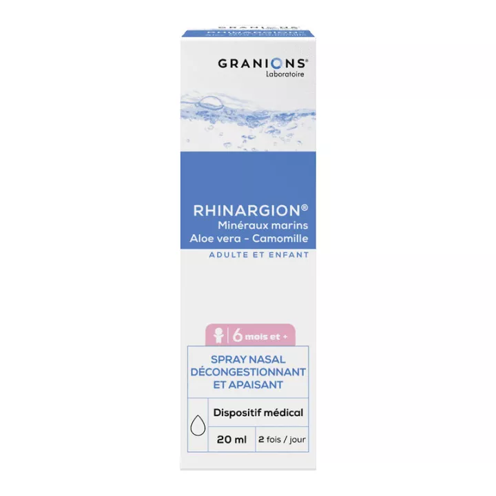 Granions Rhinargion Soothing Decongestant Nasal Spray 20ml