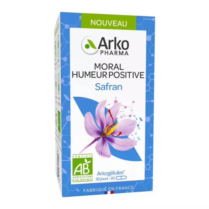 Arkocaps Saffron Morale Positive Mood Organic 30 Capsules