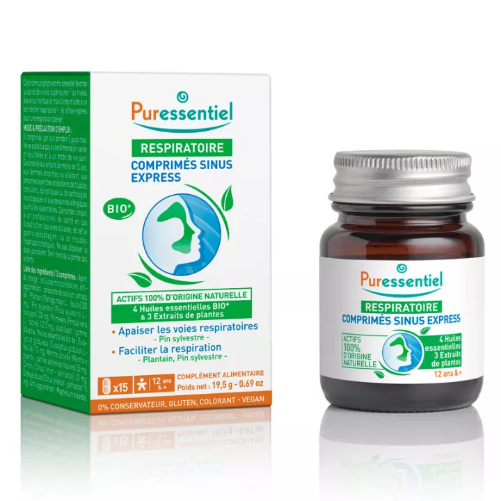 Puressentiel Respiratory Sinus Express 15 Tablets