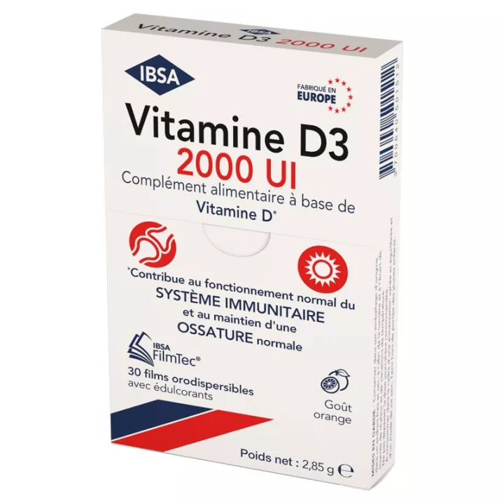 Vitamina D3 2000 Ui Filmtec 30 Filmes Orodispersíveis