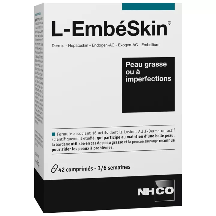 NHCO L-Embeskin Fettige Haut mit Unreinheiten 42 Tabletten