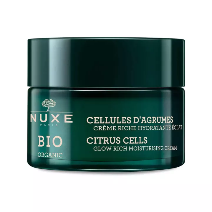 Nuxe Bio cítricas células creme hidratante rico em brilho 50 ml