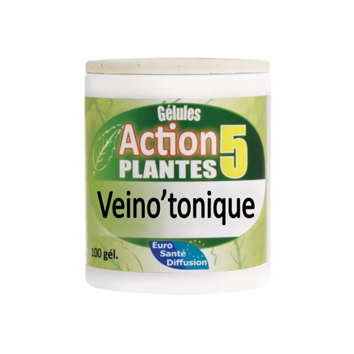 Phytofrance Veino Tonic Action 5 Pflanzen 100 Kapseln