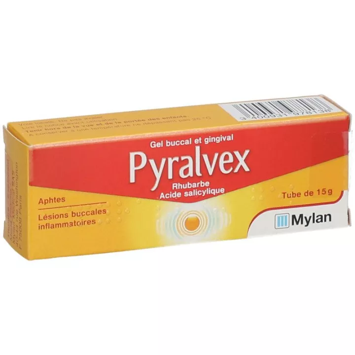 Pyralvex Aphtes and Oral Lesions, Oral and Gingival Gel 15g