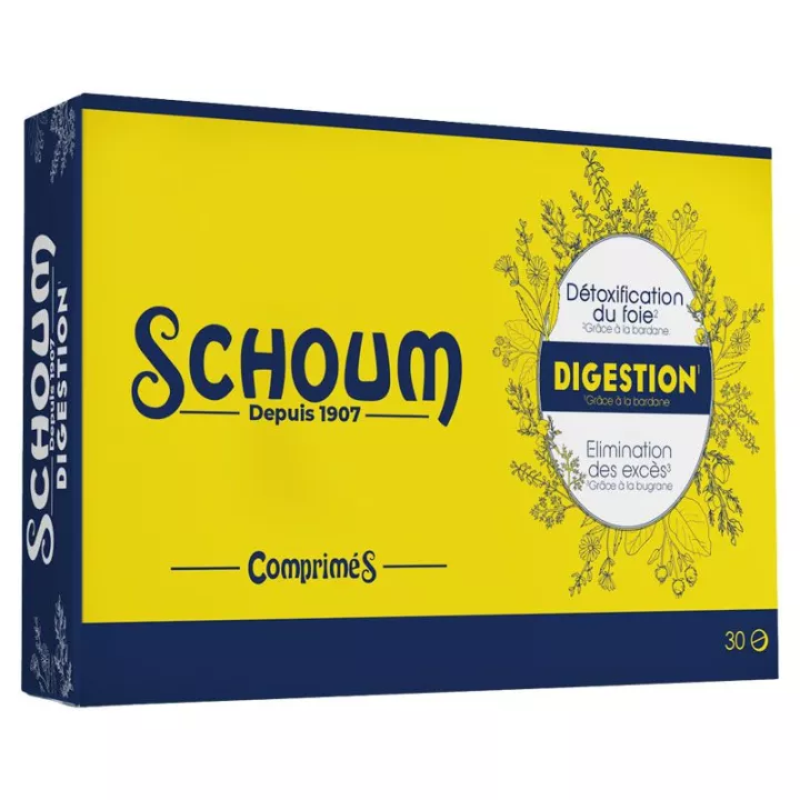 Schoum Digestión 30 Comprimidos