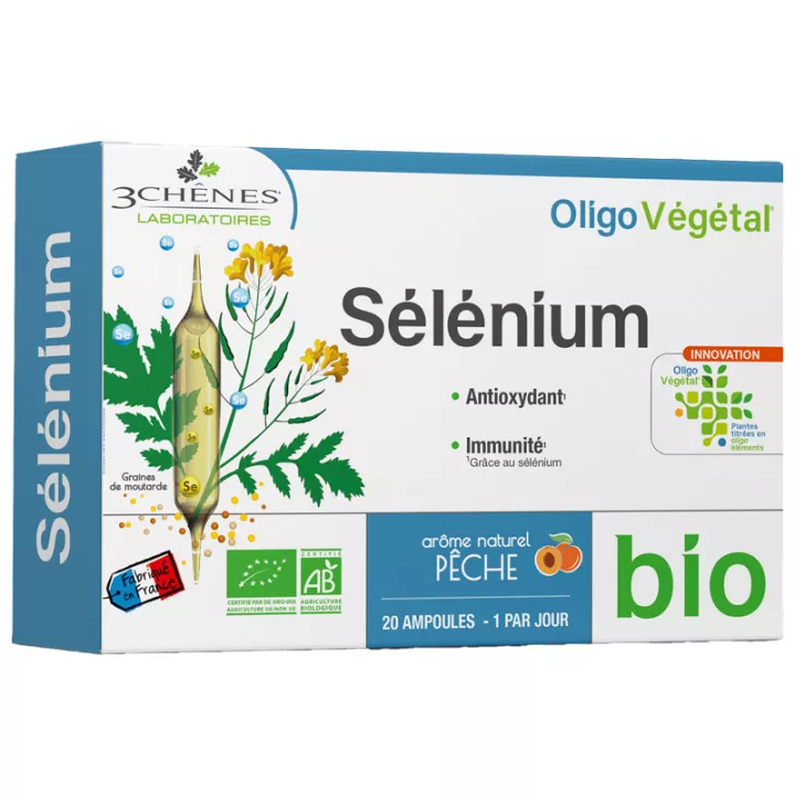 3 Eiken Oligovegetal Organisch Selenium 20 flesjes