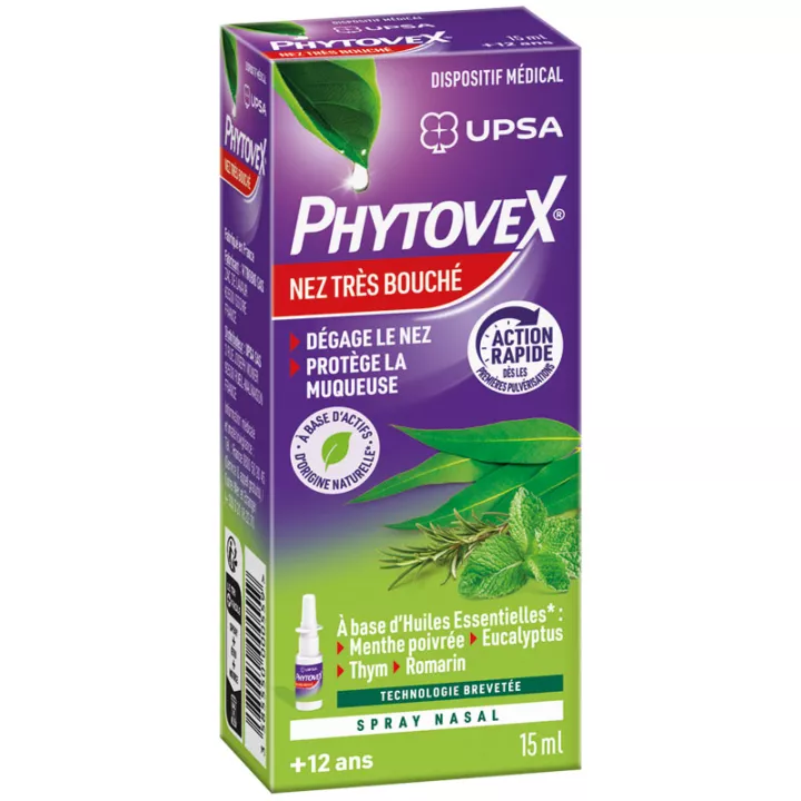 Phytovex Upsa Spray für sehr verstopfte Nase 15ml