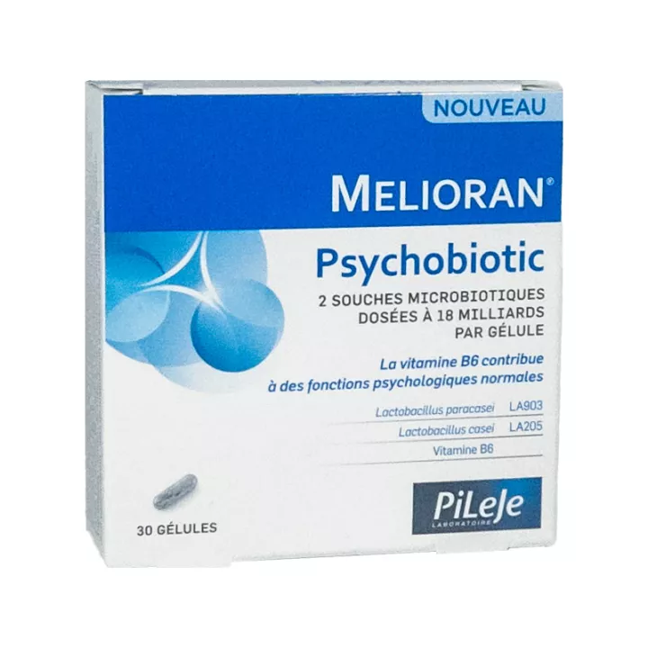 Pileje Melioran Psicobiótico 30 Cápsulas
