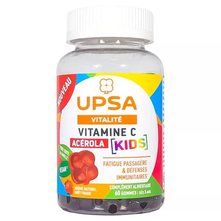 UPSA Vitality Acerola Vitamina C Kids 60 Gomas de mascar