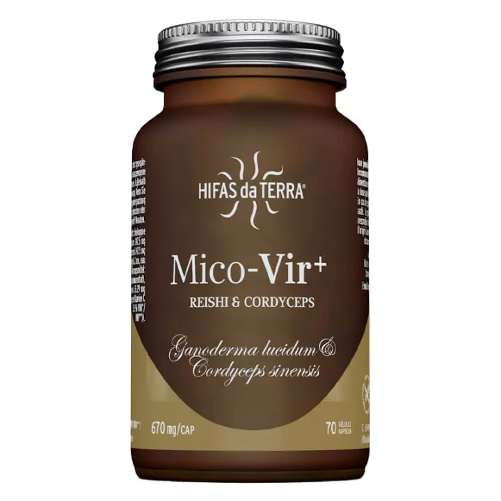 Hifas da Terra Mico-Vir+ Reishi Cordyceps 70 Kapseln