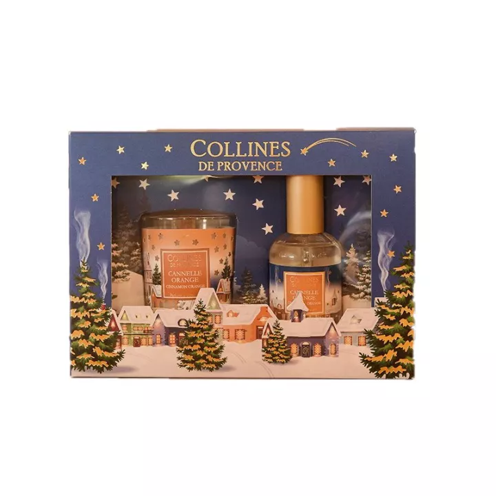Collines De ProvenceBox Canela Laranja Perfume + Vela