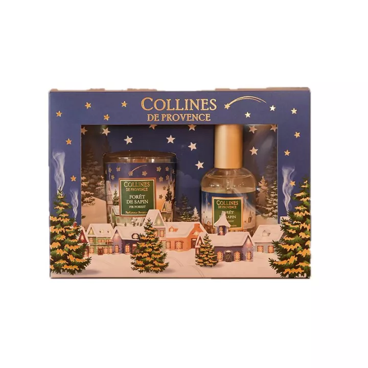 Collines De Provence Box Fir Forest Parfüm + Kerze