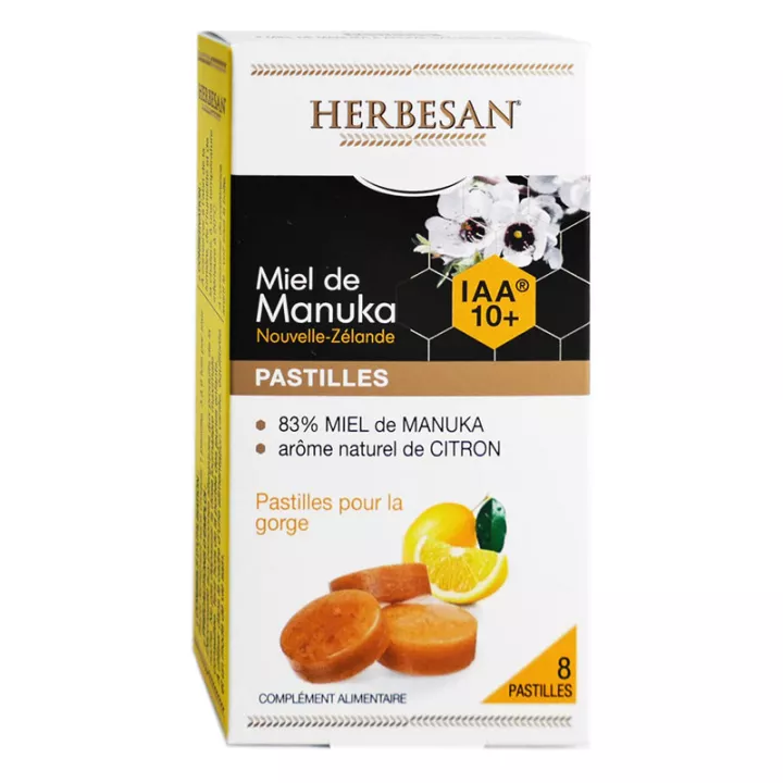 Медовые пастилки Herbesan Manuka IAA 10+ 22 г