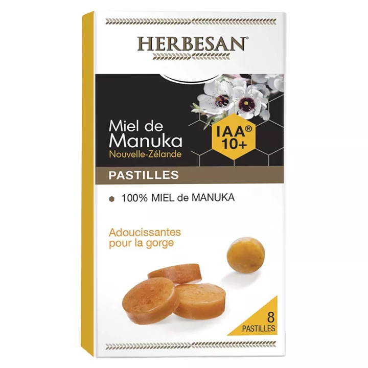 Медовые пастилки Herbesan Manuka IAA 10+ 22 г