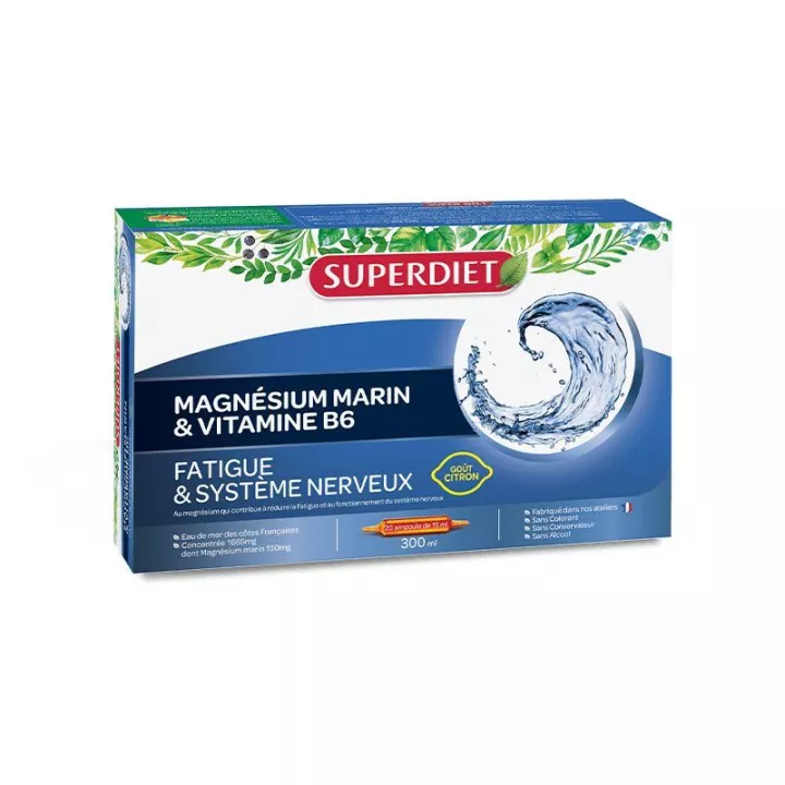 Superdiet Magnésium Marin Vit B6 20 Unidoses