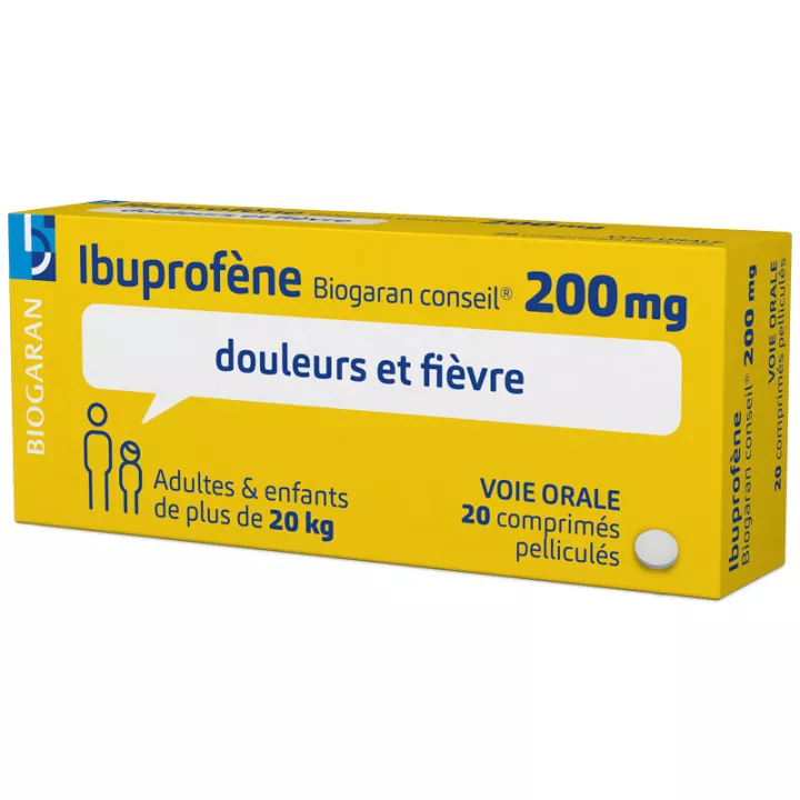 IBUPROFENE 200 MG Biogaran 20 COMPRIMÉS