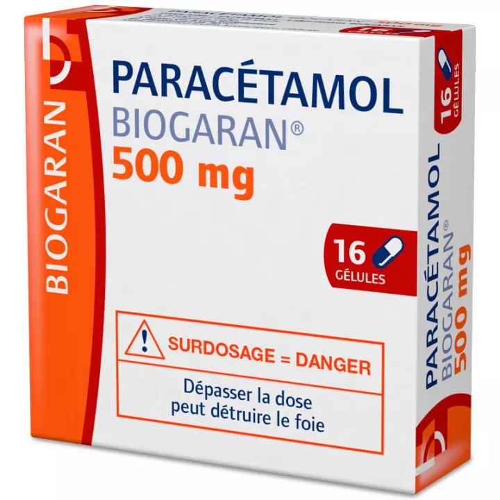 PARACETAMOL BIOGARAN 500MG 16 GELULES