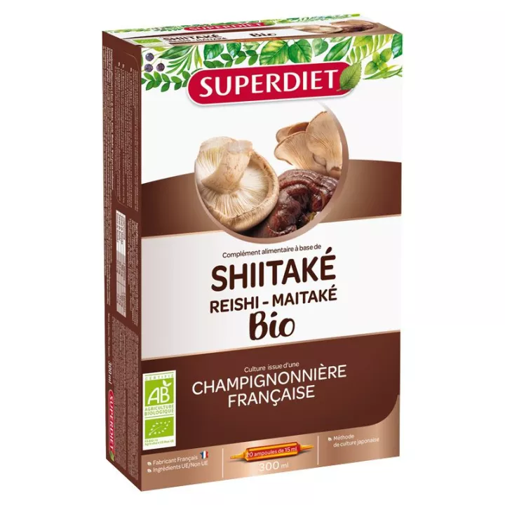 Superdiet Shiitake+ Bio 20 Ampollas