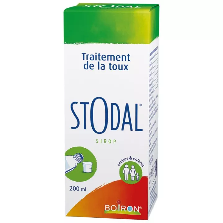 Stodaline sirop homéopathique sans sucre Boiron - Toux mixte - Dès 2 ans