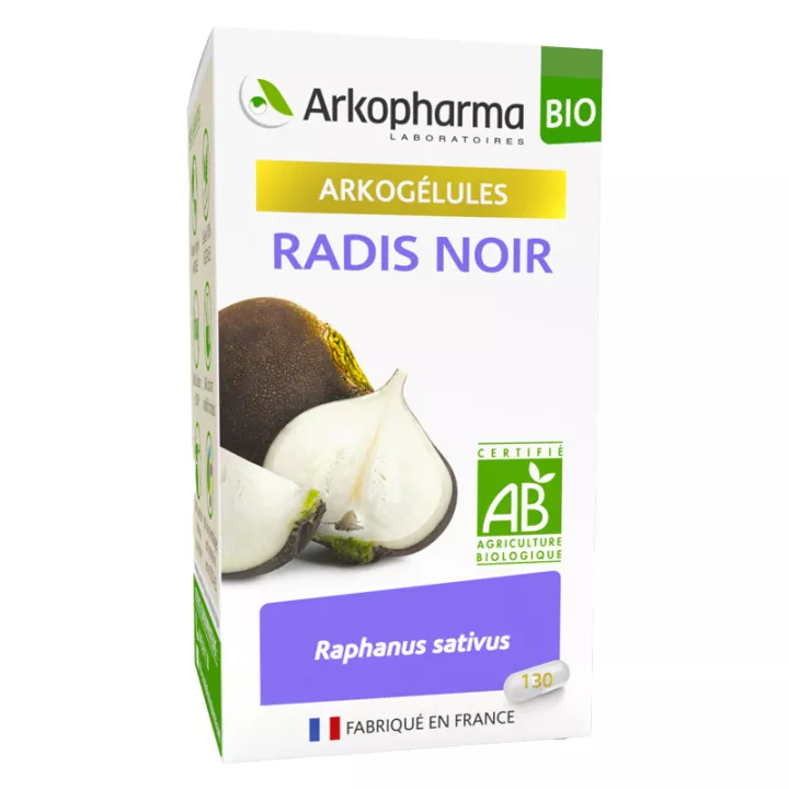 Arkogélules Radis Noir Bio 130 gélules