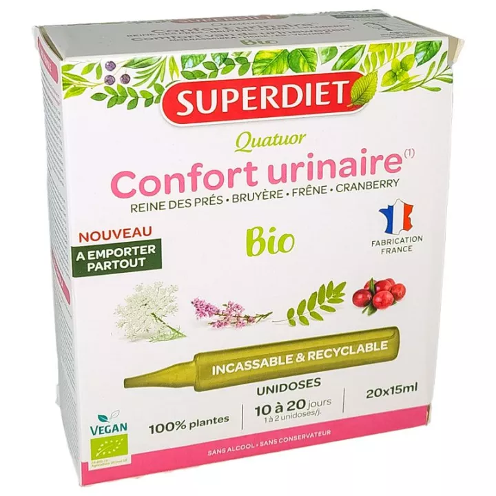 Superdiet Organic Confort Urinario Cuarteto 20 Unidoses