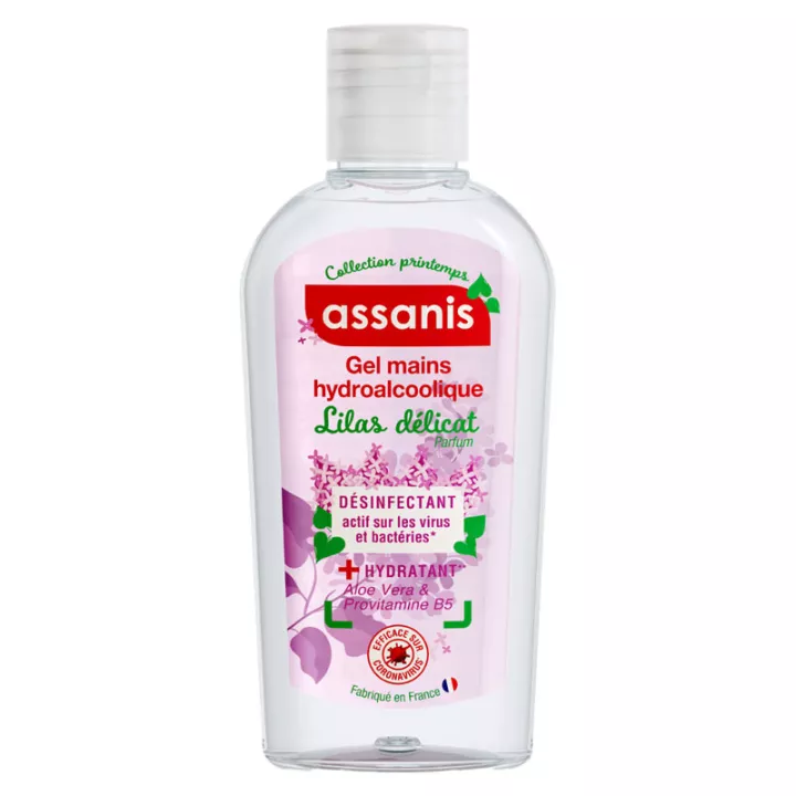 Assanis Gel Mains Hydroalcoolique Parfumé Lilas 80 ml