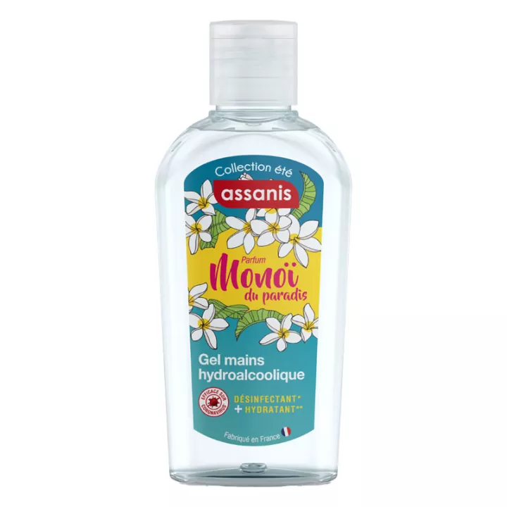 Assanis Gel Mains Hydroalcoolique Parfumé Monoï du Paradis 80 ml