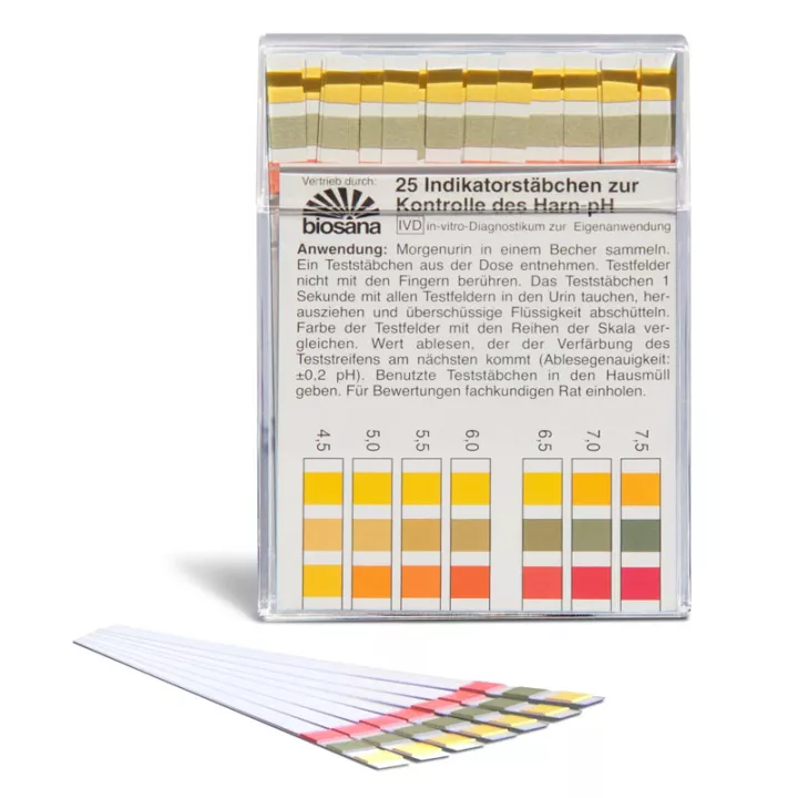 Striscia per il test del pH urinario Biosana /25