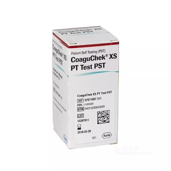 COAGU-CHEK XS 24 INR tiras de control de coagulación de autodiagnóstico