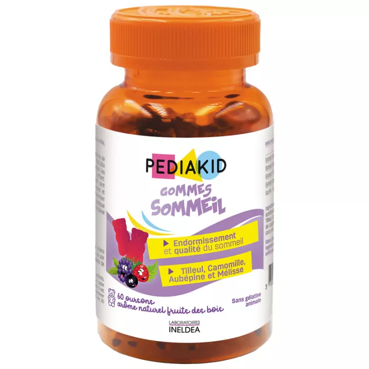 Pediakid Sleep Gums 60 Teddy Bears со вкусом лесных фруктов