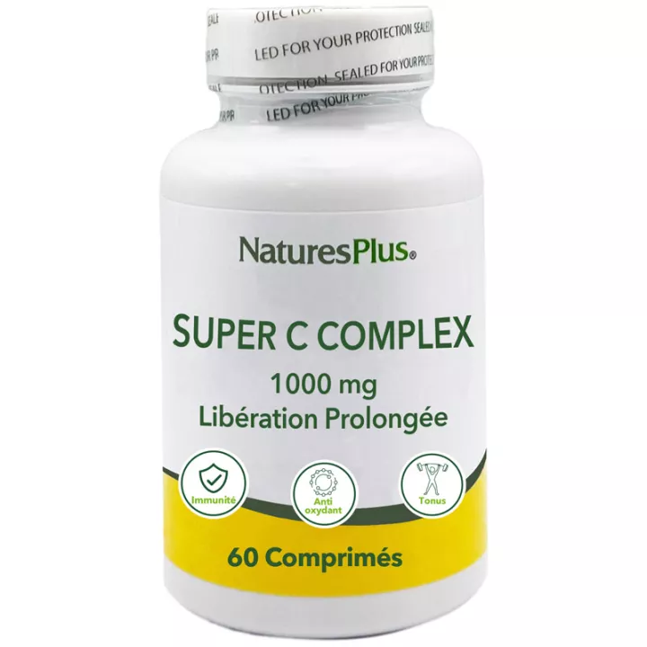 Natures Plus Super C Complex 1000 mg 60 tabletten Langdurige werking