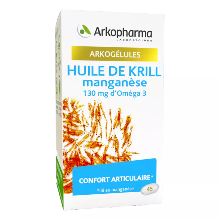 Arkogélules HUILE DE KRILL 45 capsules Arkopharma