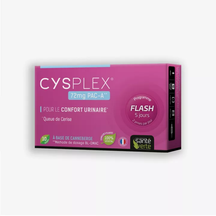 Santé Verte Cysplex Confort Urinaire 10 Sticks