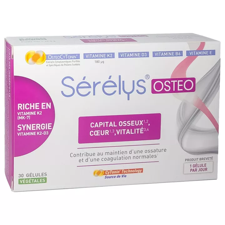 Sérélys Ostéo Bone Capital 30 pflanzliche Kapseln