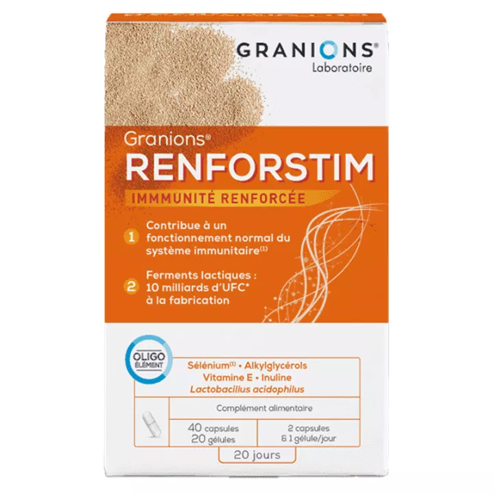 RENFORSTIM IMUNE FORTALECIMENTO DA DEFESA NATURAL 40CAPS + 20GELULAS