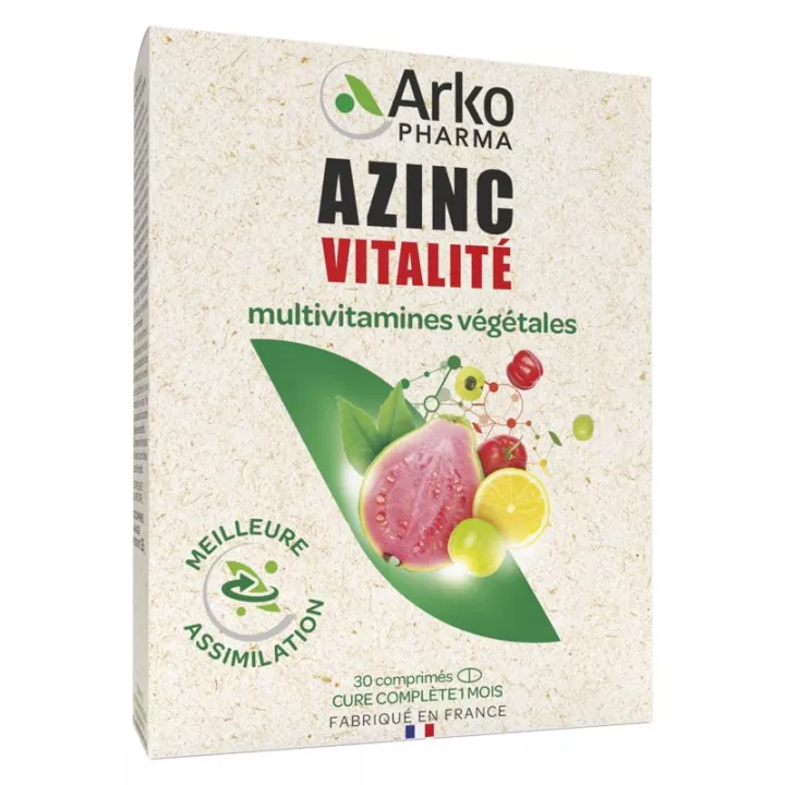 Arkopharma Azinc Vitality Vegetable Multivitamins 30 tablets
