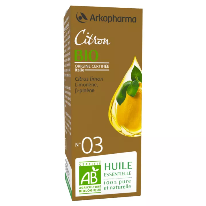 Olfae Lemon Organic Essential Oil n°3 Arkopharma 10 ml