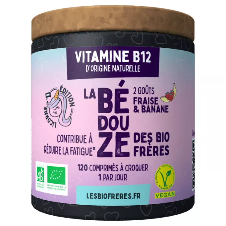 Les Bios Frères Bédouze Organic Banana Strawberry 120 Tablets