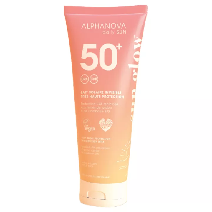 Alphanova Daily Sun Glow Invisible Sun Milk SPF50+ 150 ml