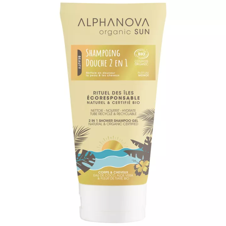 Alphanova Organic Sun Organic 2 em 1 Shampoo de banho 150ml