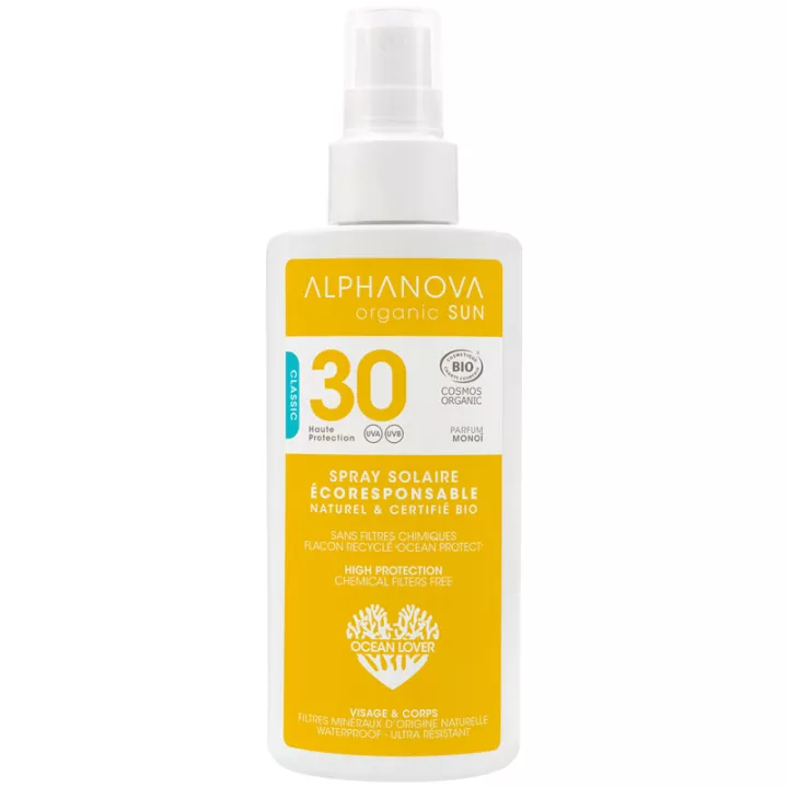 Alphanova Органический солнцезащитный спрей SPF30 125 мл