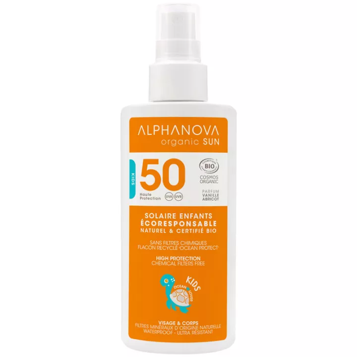 Alphanova Organic Sun Spray Solar Infantil Orgánico SPF50+ 125ml