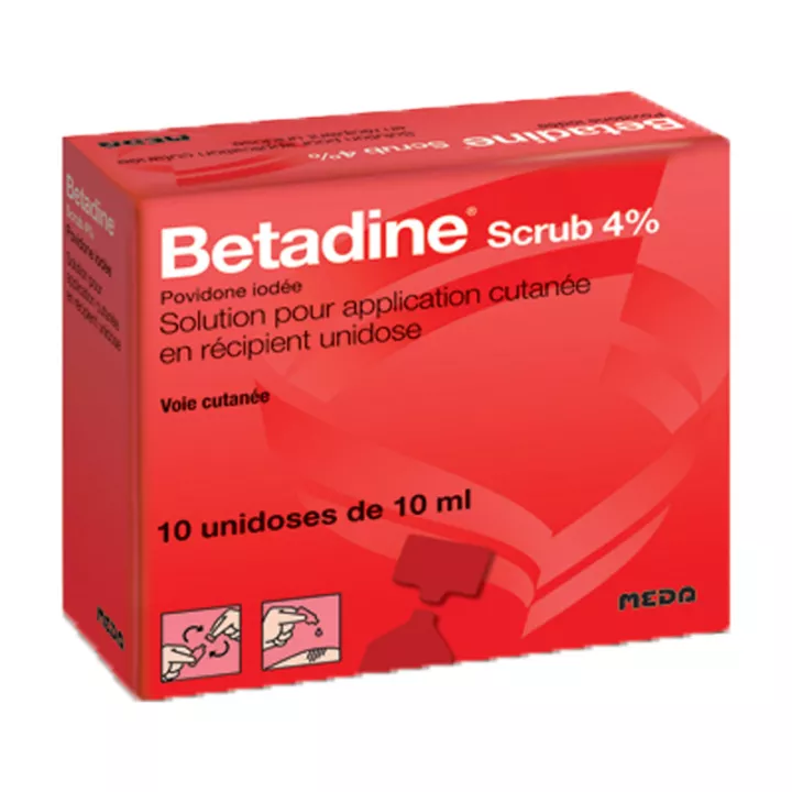 Betadine SCRUB 4 CENT VOOR 10ML