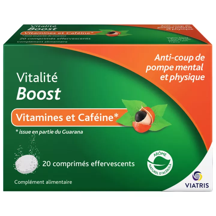 Viatris Vitality Boost Vitaminas y Cafeína 20 comprimidos