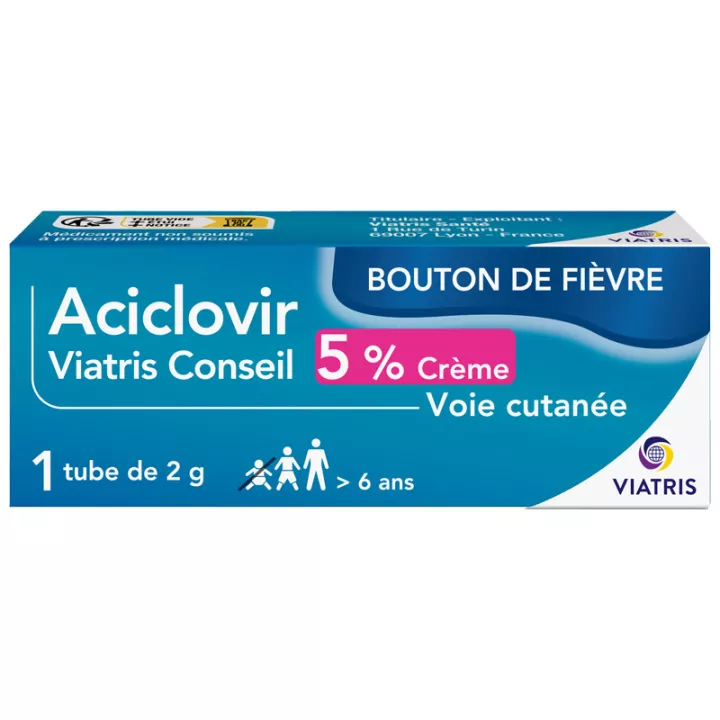 Aciclovir 5% Fever Blister Mylan Tubo 2g