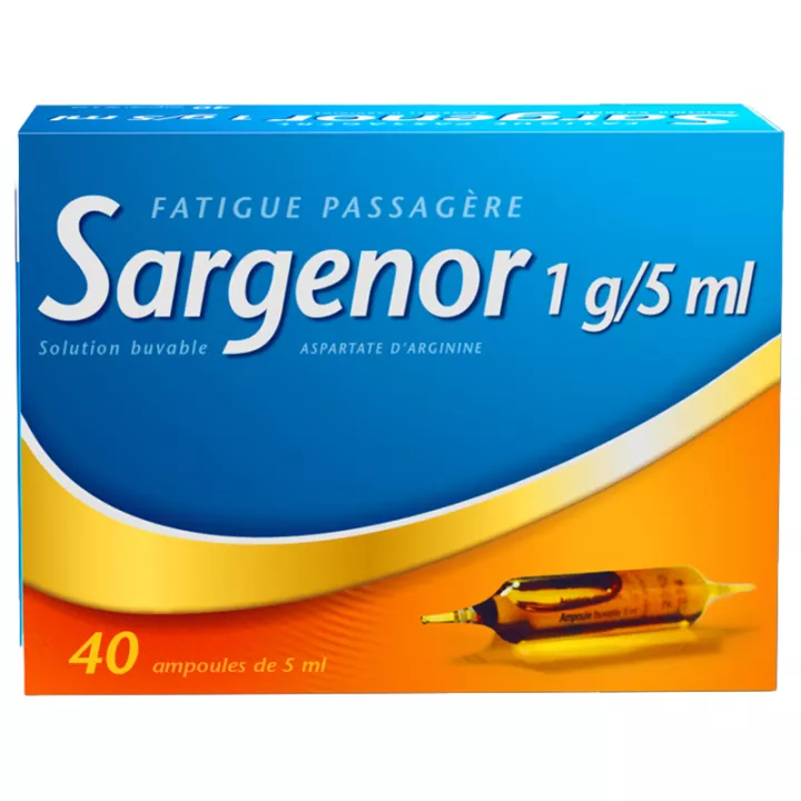 Sargenor 1 g tijdelijke vermoeidheid 40 injectieflacons